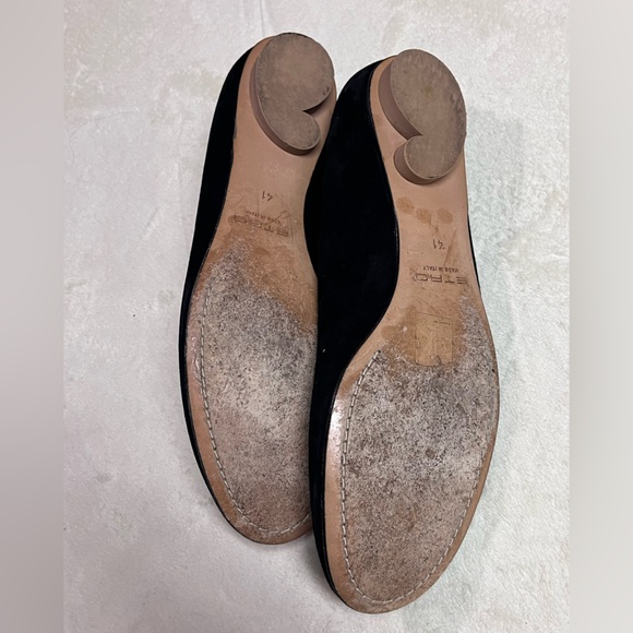 Etro Sueded Ballerina Flats Made in Italy Size 41 - Picture 6 of 6